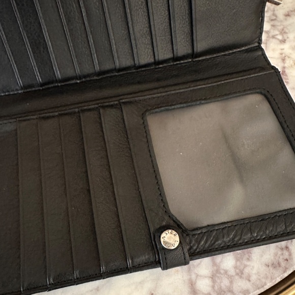 Vintage Lancaster Paris Modele Depose Black Leather Clutch Wallet - Picture 5 of 12